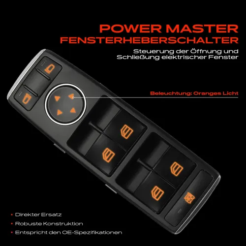 Schalter, Fensterheber fahrerseitig Frankberg 5481FB0053674 Bild Schalter, Fensterheber fahrerseitig Frankberg 5481FB0053674