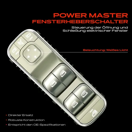 Schalter, Fensterheber fahrerseitig Frankberg 5481FB0053675 Bild Schalter, Fensterheber fahrerseitig Frankberg 5481FB0053675