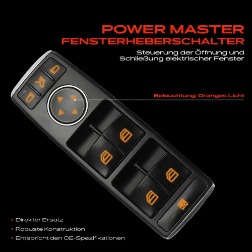 Schalter, Fensterheber fahrerseitig Frankberg 5481FB0053676 Bild Schalter, Fensterheber fahrerseitig Frankberg 5481FB0053676