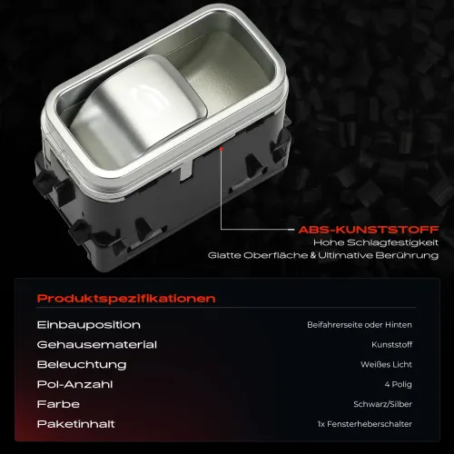 Schalter, Fensterheber vorne und hinten Frankberg 5481FB0053680 Bild Schalter, Fensterheber vorne und hinten Frankberg 5481FB0053680