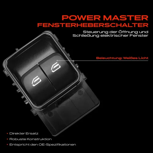 Schalter, Fensterheber fahrerseitig Frankberg 5481FB0053682 Bild Schalter, Fensterheber fahrerseitig Frankberg 5481FB0053682