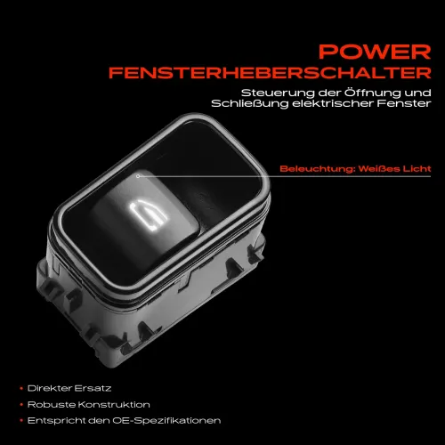 Schalter, Fensterheber beifahrerseitig Frankberg 5481FB0053684 Bild Schalter, Fensterheber beifahrerseitig Frankberg 5481FB0053684