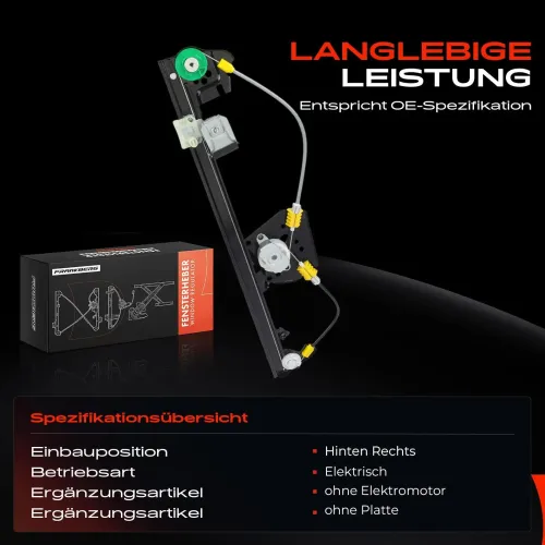 Fensterheber hinten rechts Frankberg 5481FB0053758 Bild Fensterheber hinten rechts Frankberg 5481FB0053758