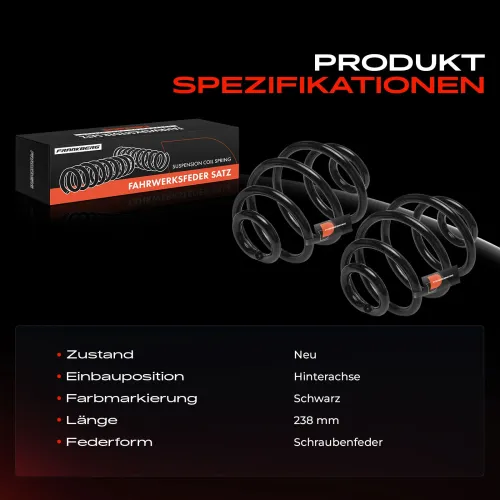 Fahrwerksfeder Hinterachse Frankberg 5481FB0053792 Bild Fahrwerksfeder Hinterachse Frankberg 5481FB0053792