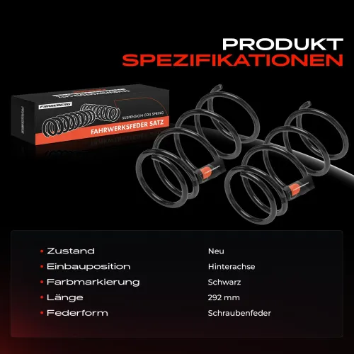 Fahrwerksfeder Hinterachse Frankberg 5481FB0053838 Bild Fahrwerksfeder Hinterachse Frankberg 5481FB0053838