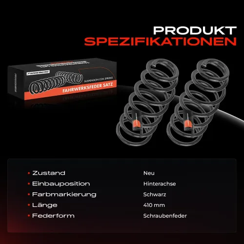 Fahrwerksfeder Hinterachse Frankberg 5481FB0053854 Bild Fahrwerksfeder Hinterachse Frankberg 5481FB0053854