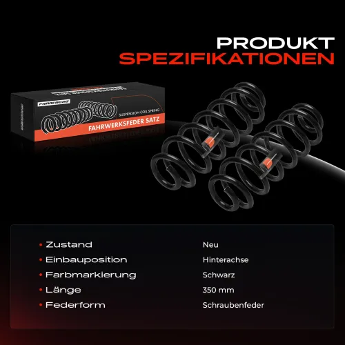 Fahrwerksfeder Hinterachse Frankberg 5481FB0053861 Bild Fahrwerksfeder Hinterachse Frankberg 5481FB0053861