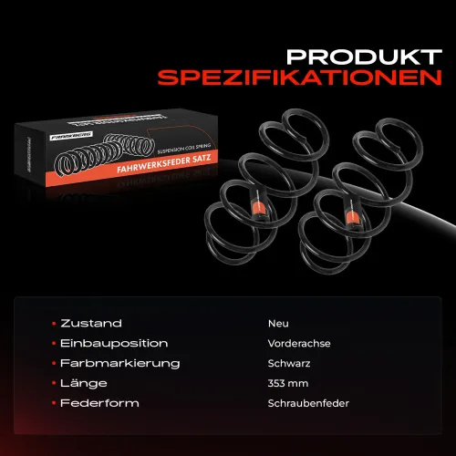 Fahrwerksfeder Vorderachse Frankberg 5481FB0053867 Bild Fahrwerksfeder Vorderachse Frankberg 5481FB0053867