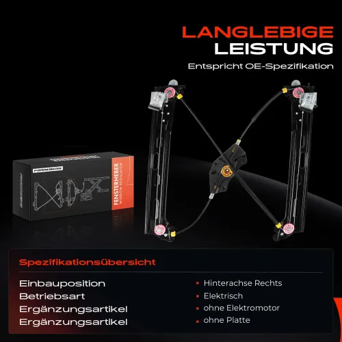 Fensterheber hinten rechts Frankberg 5481FB0053930 Bild Fensterheber hinten rechts Frankberg 5481FB0053930