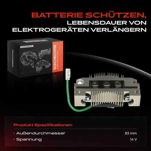 Gleichrichter, Generator 14 V Frankberg 5481FB0054097 Bild Gleichrichter, Generator 14 V Frankberg 5481FB0054097