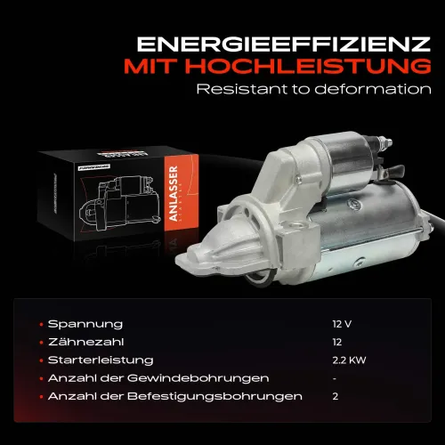 Starter 12 V 2,2 kW Frankberg 5481FB0054220 Bild Starter 12 V 2,2 kW Frankberg 5481FB0054220
