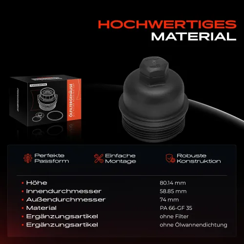 Deckel, Ölfiltergehäuse Frankberg 5481FB0054254 Bild Deckel, Ölfiltergehäuse Frankberg 5481FB0054254