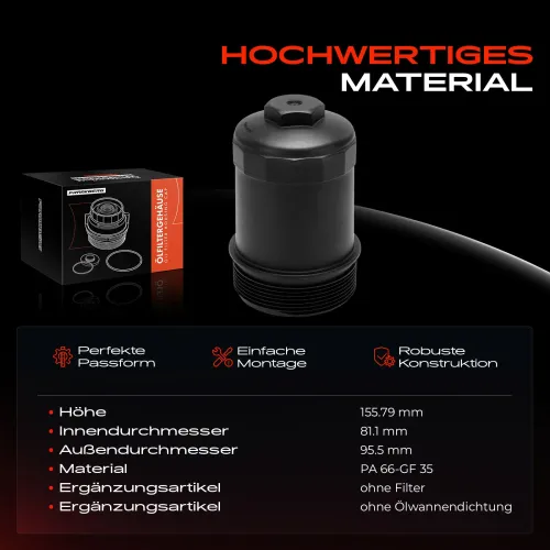 Deckel, Ölfiltergehäuse Frankberg 5481FB0054255 Bild Deckel, Ölfiltergehäuse Frankberg 5481FB0054255