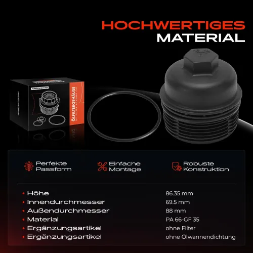 Deckel, Ölfiltergehäuse Frankberg 5481FB0054257 Bild Deckel, Ölfiltergehäuse Frankberg 5481FB0054257