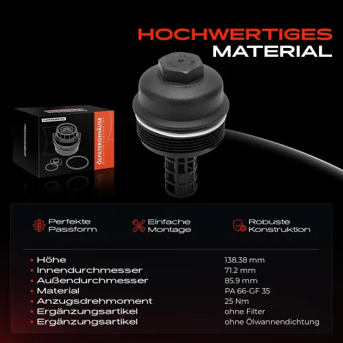 Deckel, Ölfiltergehäuse Frankberg 5481FB0054265 Bild Deckel, Ölfiltergehäuse Frankberg 5481FB0054265