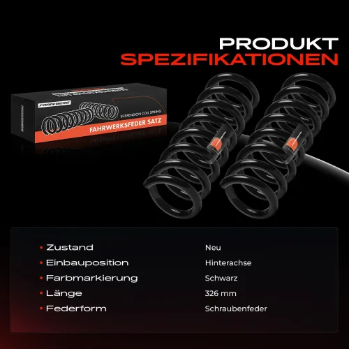 Fahrwerksfeder Hinterachse Frankberg 5481FB0054279 Bild Fahrwerksfeder Hinterachse Frankberg 5481FB0054279