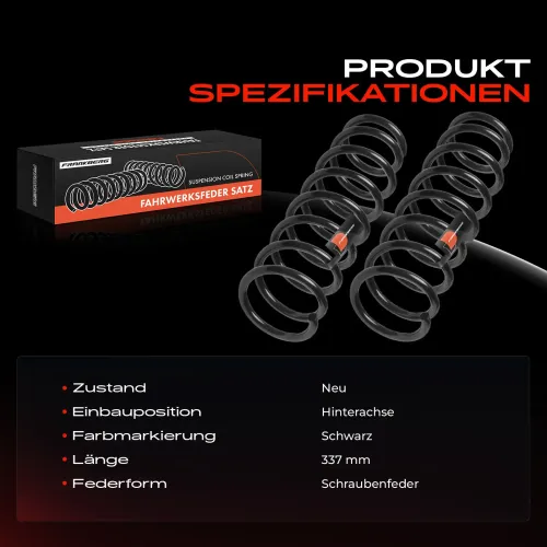 Fahrwerksfeder Hinterachse Frankberg 5481FB0054283 Bild Fahrwerksfeder Hinterachse Frankberg 5481FB0054283