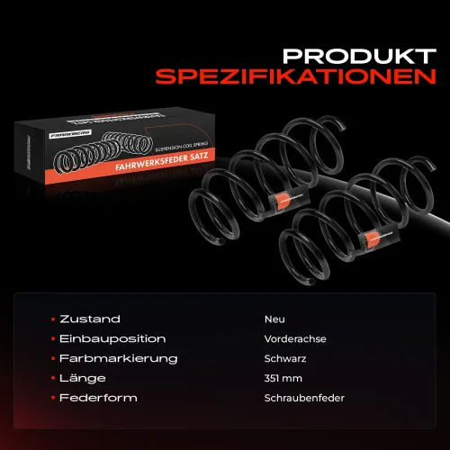 Fahrwerksfeder Vorderachse Frankberg 5481FB0054311 Bild Fahrwerksfeder Vorderachse Frankberg 5481FB0054311
