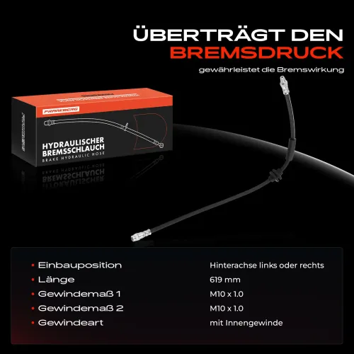 Bremsschlauch Hinterachse beidseitig Frankberg 5481FB0054368 Bild Bremsschlauch Hinterachse beidseitig Frankberg 5481FB0054368