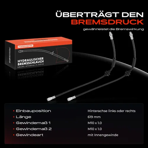 Bremsschlauch Hinterachse beidseitig Frankberg 5481FB0054386 Bild Bremsschlauch Hinterachse beidseitig Frankberg 5481FB0054386