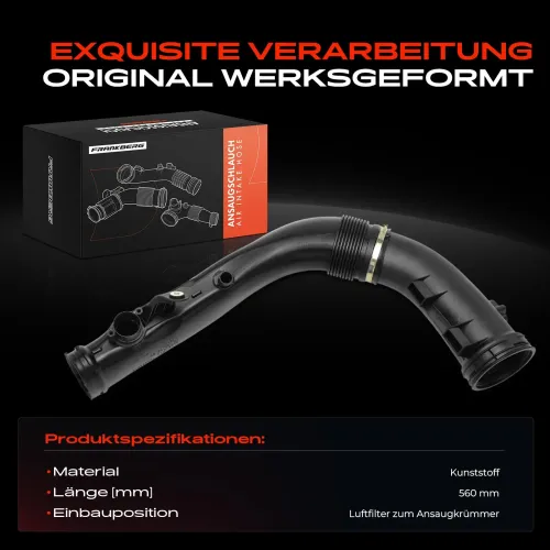 Ansaugschlauch, Luftfilter Luftfilter zum Ansaugkrümmer Frankberg 5481FB0054401 Bild Ansaugschlauch, Luftfilter Luftfilter zum Ansaugkrümmer Frankberg 5481FB0054401