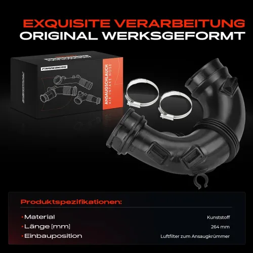 Ansaugschlauch, Luftfilter Luftfilter zum Ansaugkrümmer Frankberg 5481FB0054404 Bild Ansaugschlauch, Luftfilter Luftfilter zum Ansaugkrümmer Frankberg 5481FB0054404