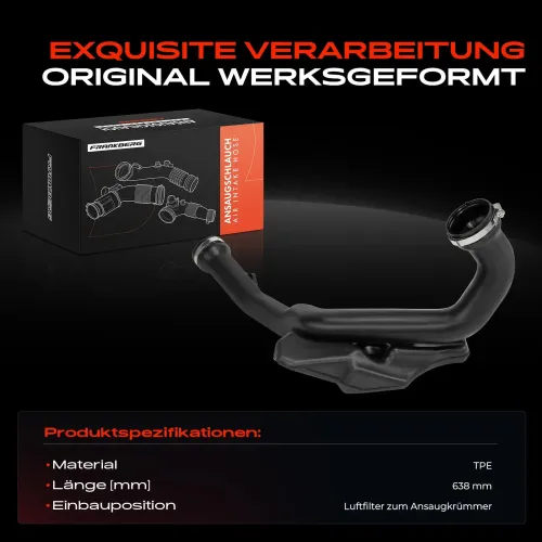 Ansaugschlauch, Luftfilter Luftfilter zum Ansaugkrümmer Frankberg 5481FB0054409 Bild Ansaugschlauch, Luftfilter Luftfilter zum Ansaugkrümmer Frankberg 5481FB0054409
