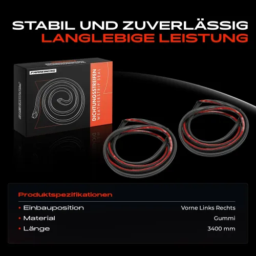 Türdichtung vorne links vorne rechts Frankberg 5481FB0054723 Bild Türdichtung vorne links vorne rechts Frankberg 5481FB0054723