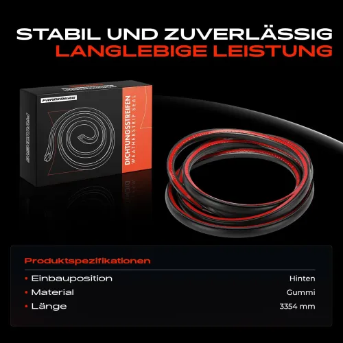 Türdichtung hinten Frankberg 5481FB0054727 Bild Türdichtung hinten Frankberg 5481FB0054727