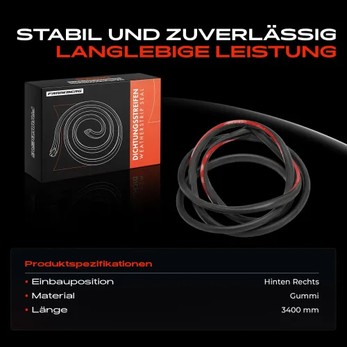 Türdichtung hinten rechts Frankberg 5481FB0054740 Bild Türdichtung hinten rechts Frankberg 5481FB0054740