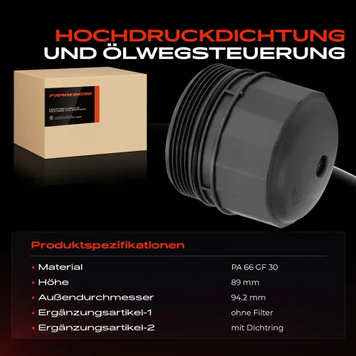 Deckel, Ölfiltergehäuse Frankberg 5481FB0054978 Bild Deckel, Ölfiltergehäuse Frankberg 5481FB0054978