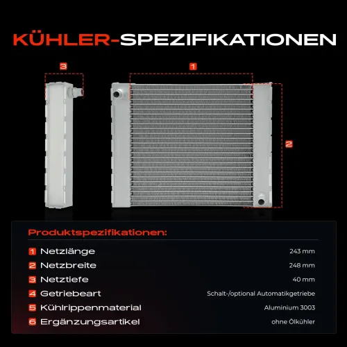 Kühler, Motorkühlung Frankberg 5481FB0054984 Bild Kühler, Motorkühlung Frankberg 5481FB0054984