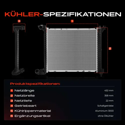 Kühler, Motorkühlung Frankberg 5481FB0054992 Bild Kühler, Motorkühlung Frankberg 5481FB0054992
