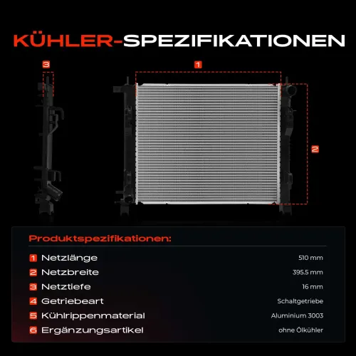 Kühler, Motorkühlung Frankberg 5481FB0054998 Bild Kühler, Motorkühlung Frankberg 5481FB0054998