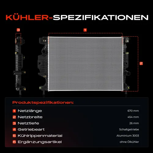 Kühler, Motorkühlung Frankberg 5481FB0055001 Bild Kühler, Motorkühlung Frankberg 5481FB0055001