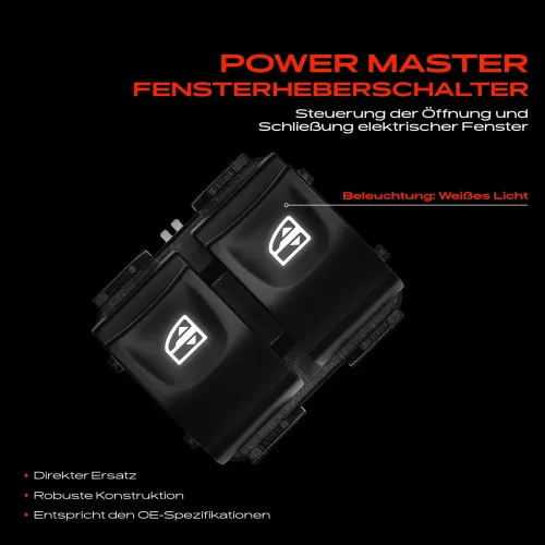 Schalter, Fensterheber fahrerseitig Frankberg 5481FB0055099 Bild Schalter, Fensterheber fahrerseitig Frankberg 5481FB0055099