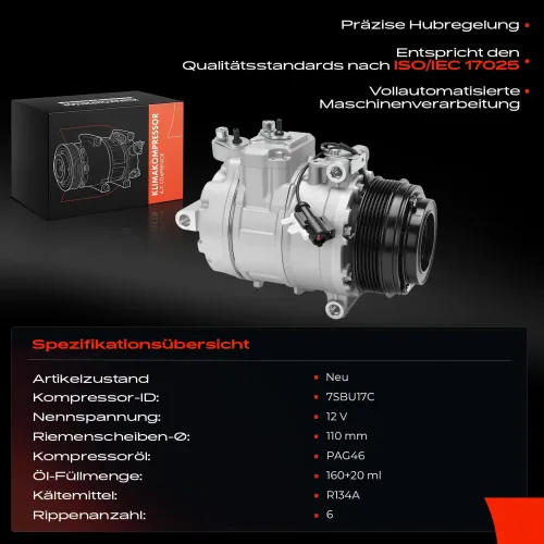 Kompressor, Klimaanlage Frankberg 5481FB0055183 Bild Kompressor, Klimaanlage Frankberg 5481FB0055183