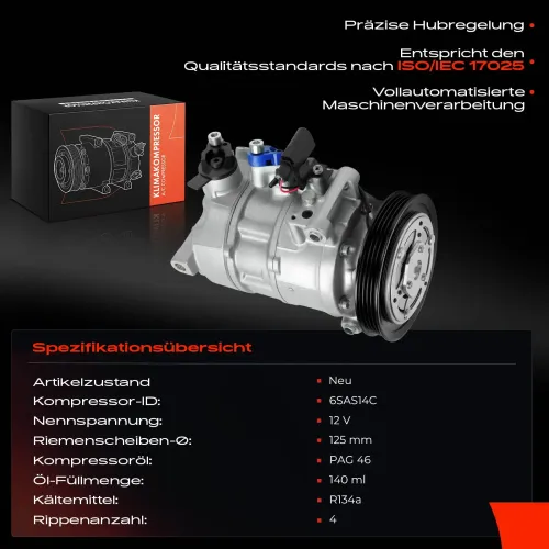 Kompressor, Klimaanlage Frankberg 5481FB0055185 Bild Kompressor, Klimaanlage Frankberg 5481FB0055185