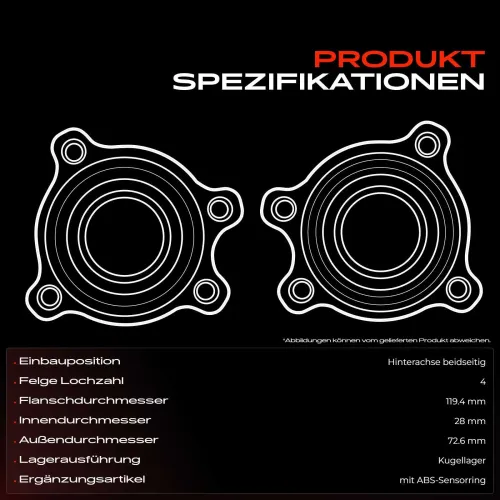 Radnabe Hinterachse beidseitig Frankberg 5481FB0055192 Bild Radnabe Hinterachse beidseitig Frankberg 5481FB0055192