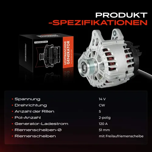 Generator 14 V Frankberg 5481FB0055565 Bild Generator 14 V Frankberg 5481FB0055565