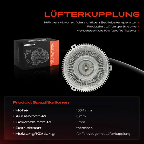 Kupplung, Kühlerlüfter Frankberg 5481FB0055677 Bild Kupplung, Kühlerlüfter Frankberg 5481FB0055677