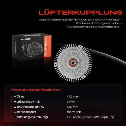 Kupplung, Kühlerlüfter Frankberg 5481FB0055678 Bild Kupplung, Kühlerlüfter Frankberg 5481FB0055678