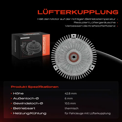 Kupplung, Kühlerlüfter Frankberg 5481FB0055681 Bild Kupplung, Kühlerlüfter Frankberg 5481FB0055681