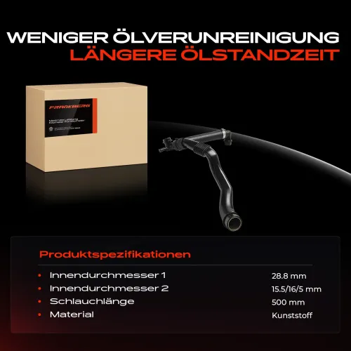 Schlauch, Zylinderkopfhaubenentlüftung Frankberg 5481FB0055741 Bild Schlauch, Zylinderkopfhaubenentlüftung Frankberg 5481FB0055741