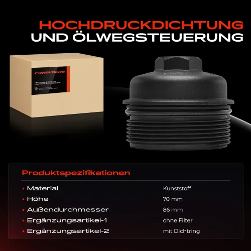 Deckel, Ölfiltergehäuse Frankberg 5481FB0055743 Bild Deckel, Ölfiltergehäuse Frankberg 5481FB0055743