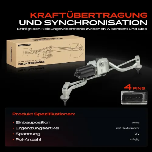 Wischergestänge 12 V vorne Frankberg 5481FB0055908 Bild Wischergestänge 12 V vorne Frankberg 5481FB0055908