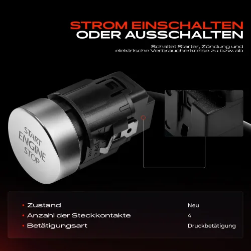 Zünd-/Startschalter Frankberg 5481FB0055909 Bild Zünd-/Startschalter Frankberg 5481FB0055909