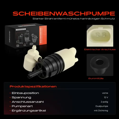 Waschwasserpumpe, Scheibenreinigung Frankberg 5481FB0056077 Bild Waschwasserpumpe, Scheibenreinigung Frankberg 5481FB0056077