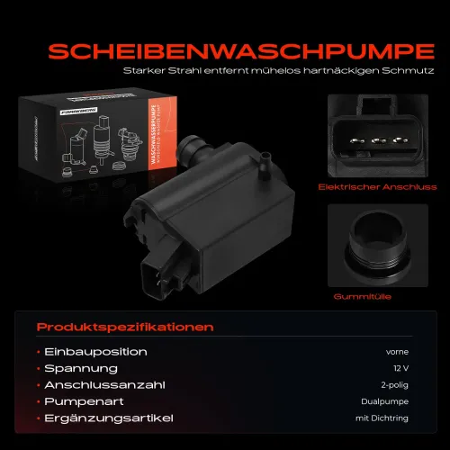 Waschwasserpumpe, Scheibenreinigung Frankberg 5481FB0056090 Bild Waschwasserpumpe, Scheibenreinigung Frankberg 5481FB0056090