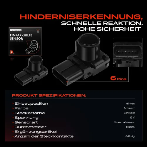Sensor, Einparkhilfe 12 V hinten Frankberg 5481FB0056144 Bild Sensor, Einparkhilfe 12 V hinten Frankberg 5481FB0056144